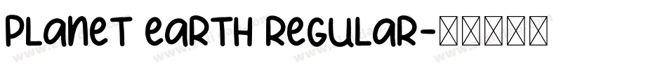Planet Earth Regular字体转换